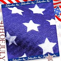 Vista 5 de YanJie Diadema para el 4 de julio – Diademas para bebé niña con lazo elástico de nailon multicolor impreso para niñas bebés