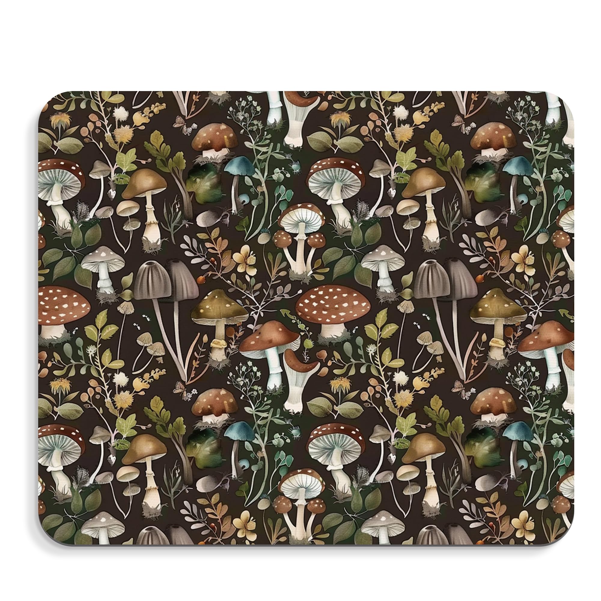 BAYOGITA Mushroom Gift Mouse Pad - Cute Mushroom Decor Desk Office Mousepad, Forest Decor Mouse Pad, Coworker Gifts, Gifts for Employees, 9.5x8 Inches