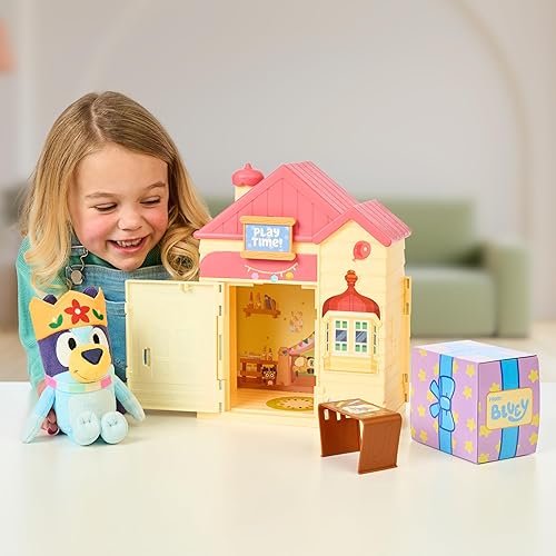 Miniatura 5 de Bluey 's Play Date Plush Surprise - Juego de casa para niños pequeños, casa de juguetes duradera con exclusivo juguete de peluche, juguetes