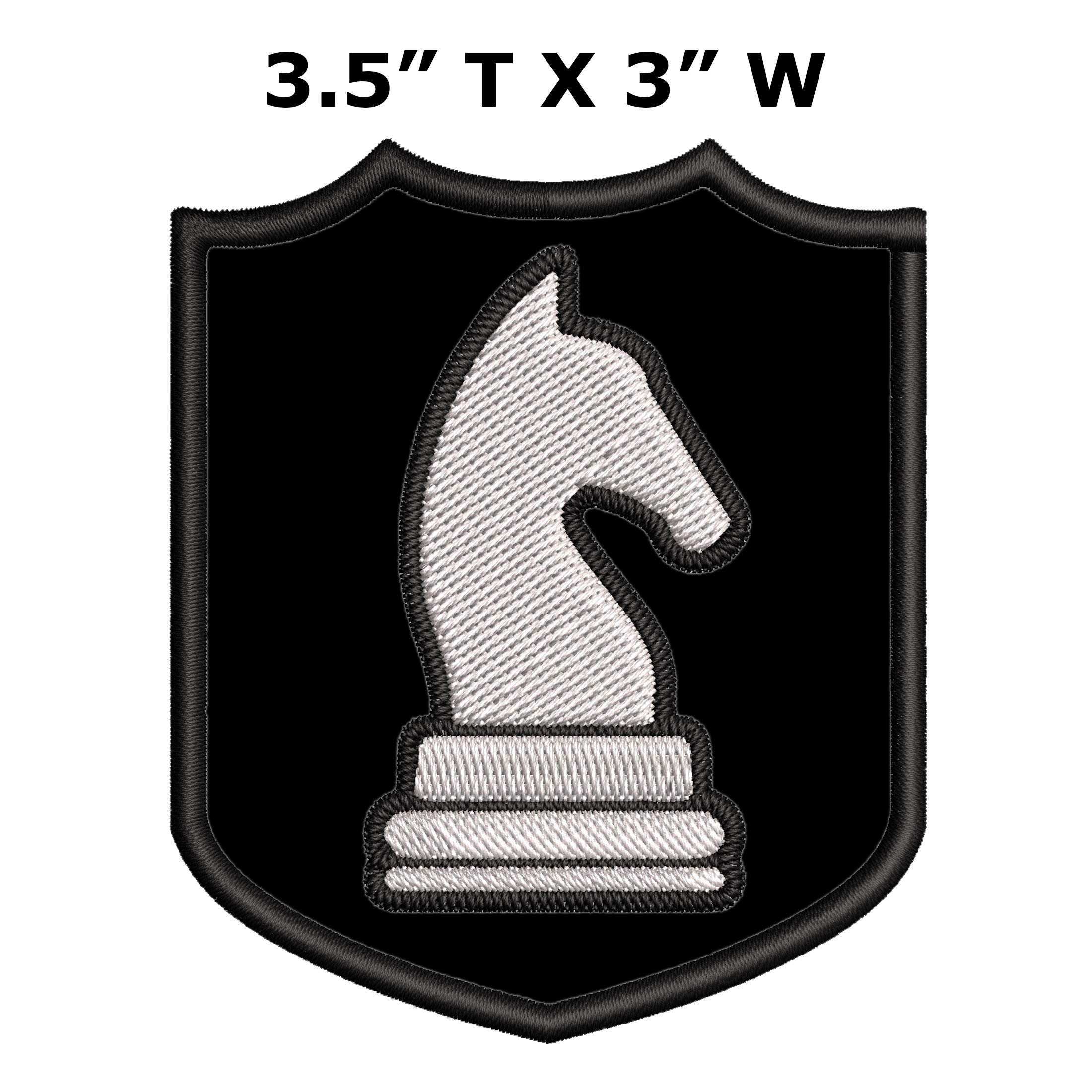 Amazon.com: White Knight Chess Piece Embroidered Premium Patch DIY  
