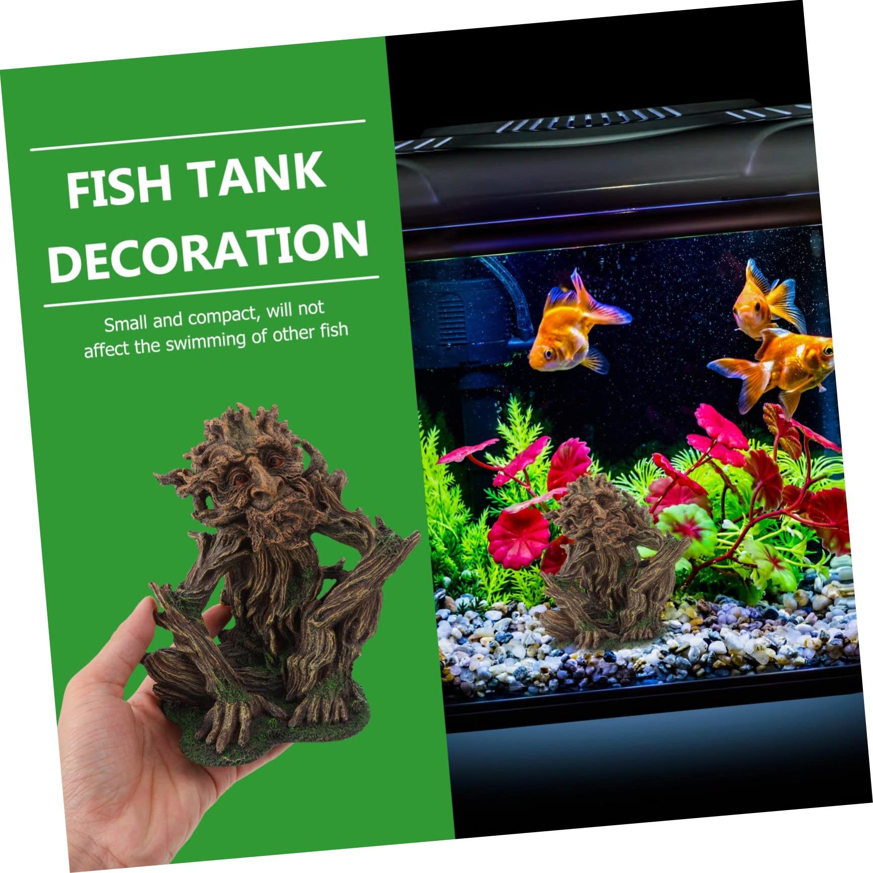 Angoily 1stück Kreative Fisch Tank Resin Dekoration Mit Versteck Für Garnelen Und Fische Realistische Aquarien Landschaftsgestaltung Für Hauswärmung Und Aquarienliebhaber