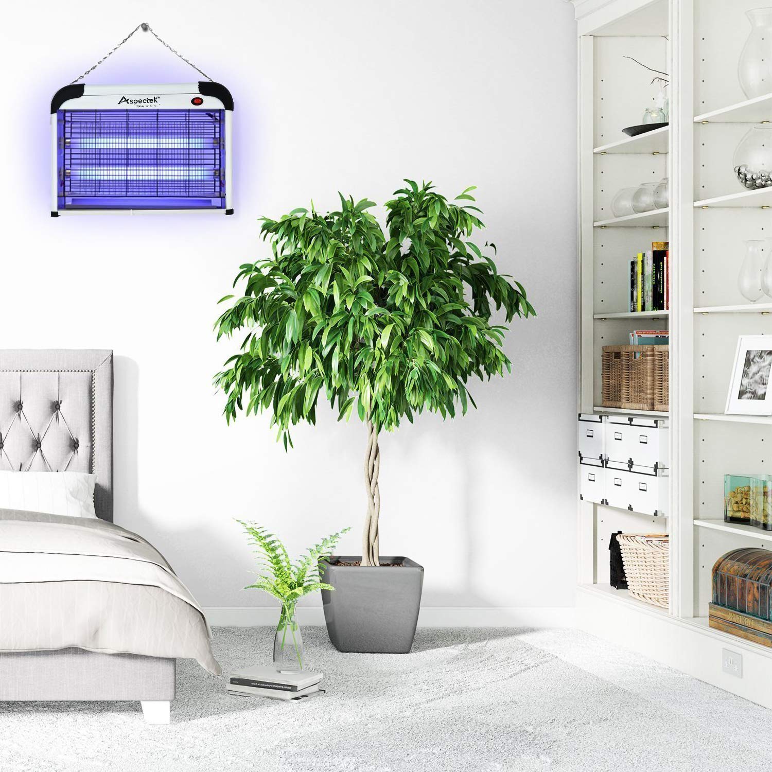 ASPECTEK Powerful 20W Electronic Insect Indoor Killer, Bug Zapper, Fly Zapper, Mosquito Killer