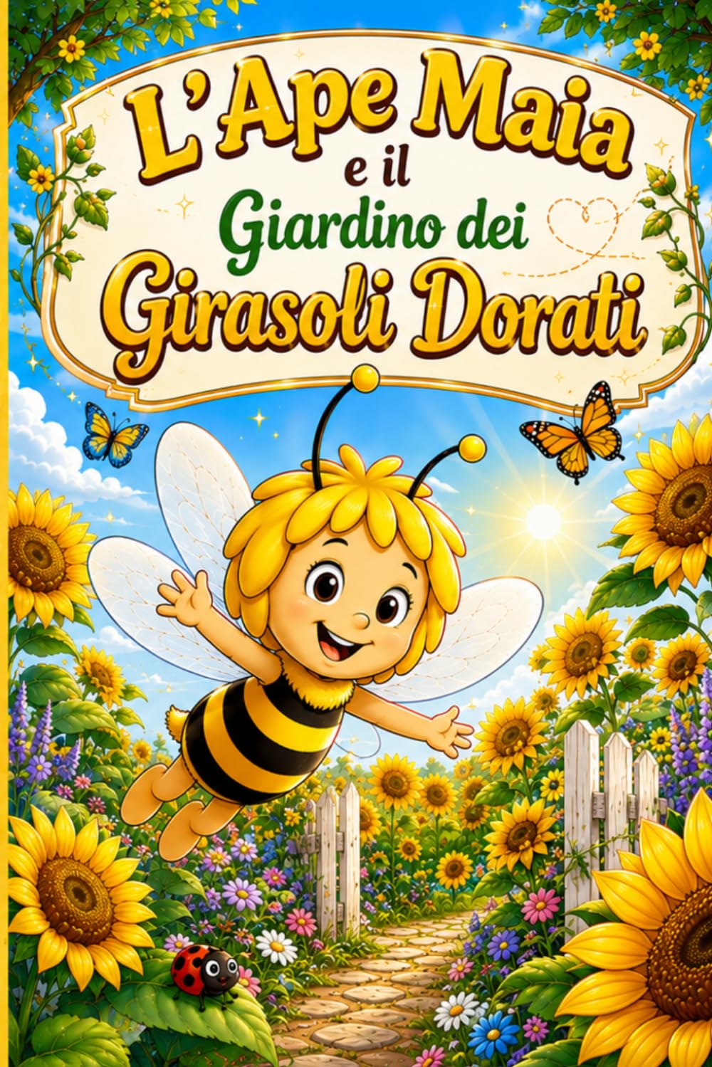 L'Ape Maia e il Giardino dei Girasoli Dorati: Una storia illustrata con divertenti pagine da colorare (Le Avventure dell'Ape Maia)