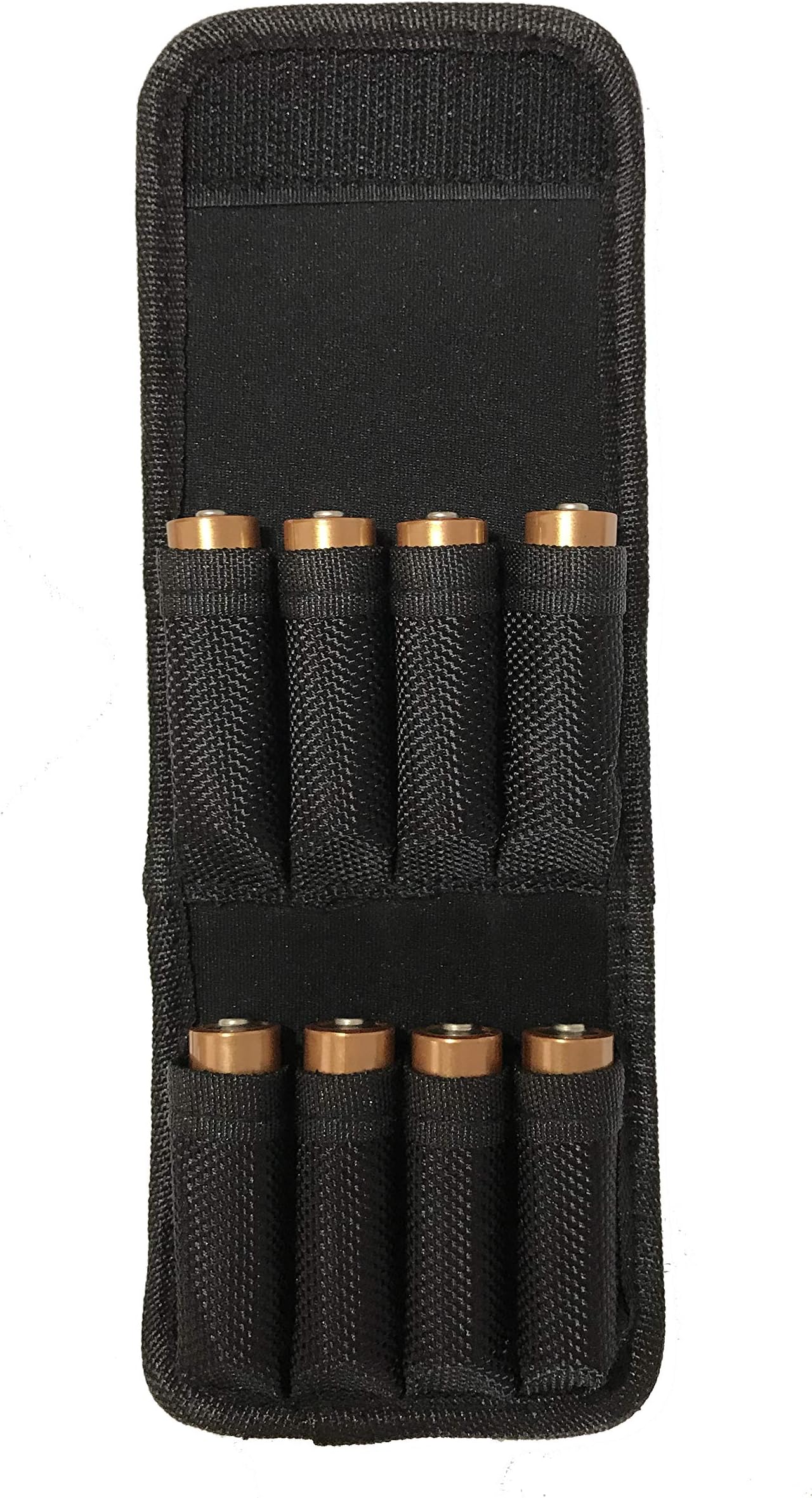 Liphontcta Nylon Case Pouch Holder for AA and AAA Battery W/ 4 AAA to AA Converters (Fits AmazonBasics, Energizer, Duracell, and All AA and AAA)