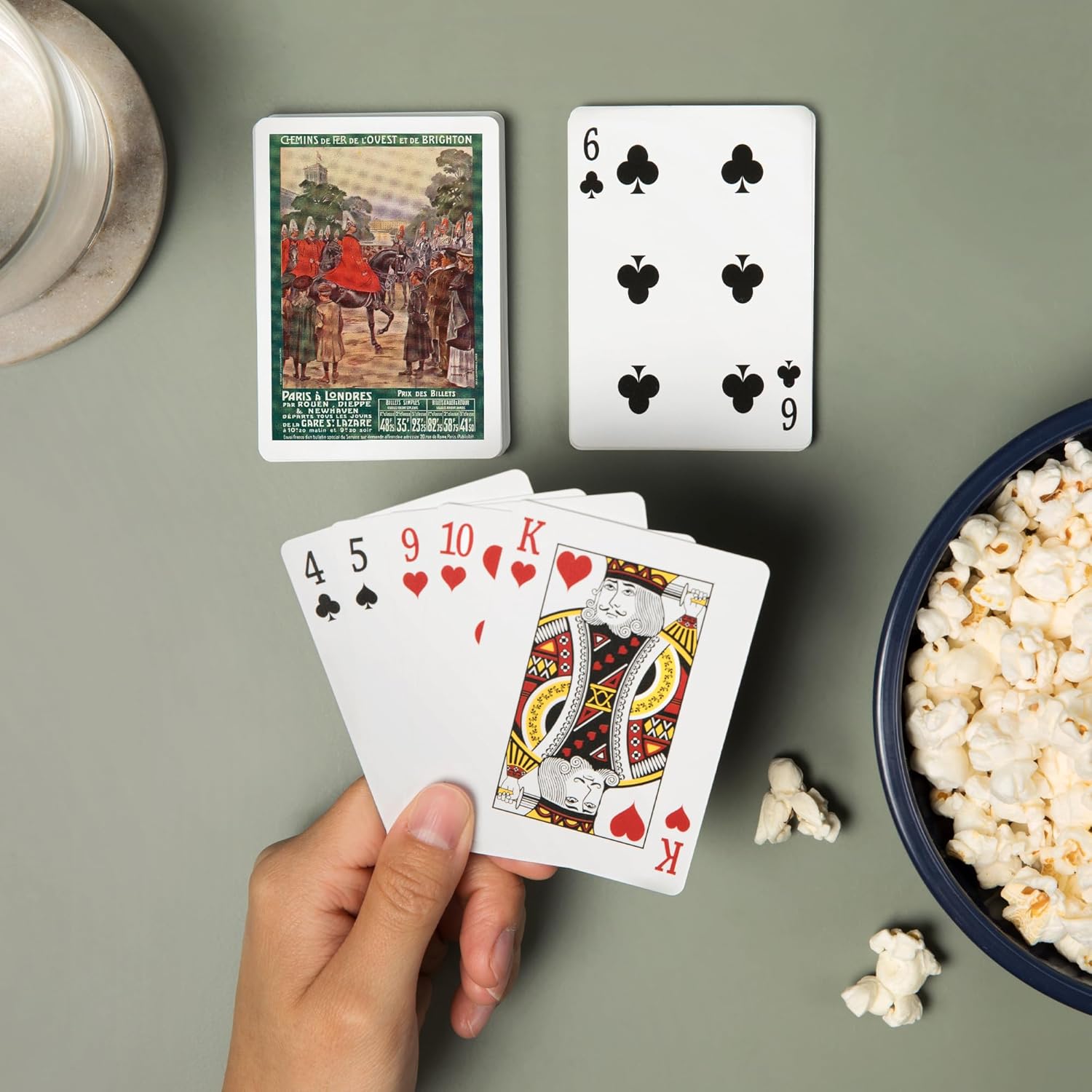 Lantern Press France, Soldiers on Horseback View; Paris and London Trips from Rouen, Dieppe, and Newhaven, 52 Playing Cards for Adults, Poker Size Card Deck