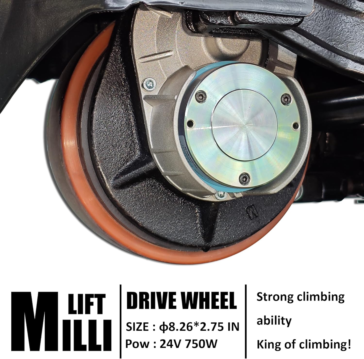 Electric Pallet Jack, 3300LB Capacity,Heavy-Duty Forks 45"x21", Powerful Drive Motor, 24V 40AH LiFePO4 Battery with Built-in Charger, 2–4H Runtime, for Warehouse,Logistics Company