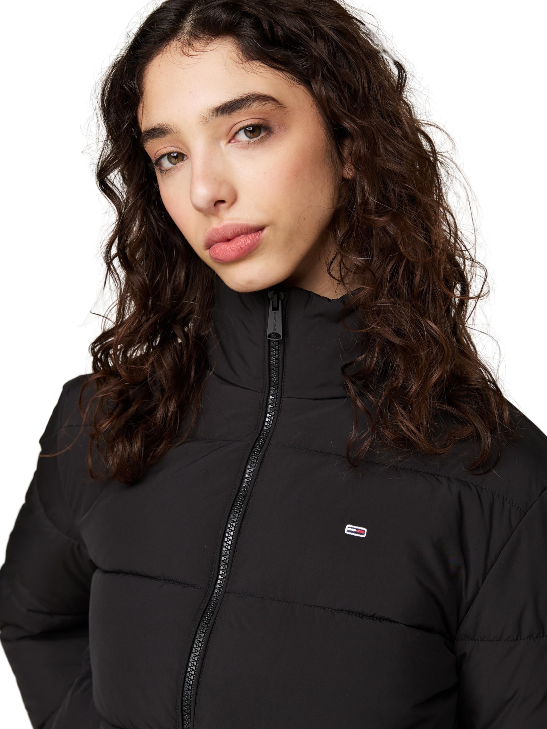 Tommy Jeans Donna Giacca Imbottita Essential Puffer con Colletto