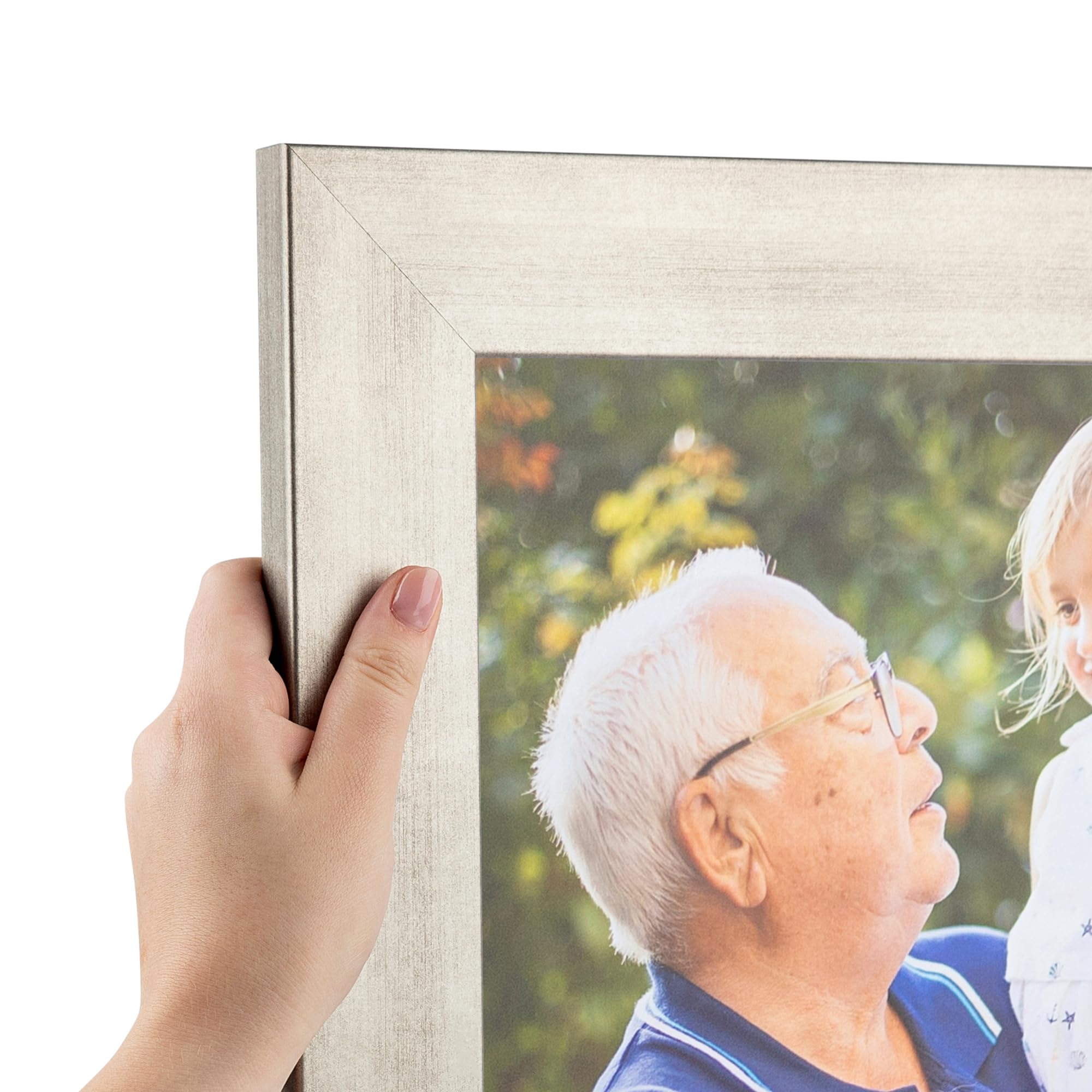 Amazon.co.jp: ArtToFrames 25x31インチ シルバー写真フレーム この