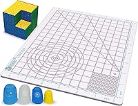 Vista 1 de 3Dmate Starter - Tapete transparente para bolígrafo 3D de 9 x 7 pulgadas, silicona flexible resistente al calor de dos caras, accesorios