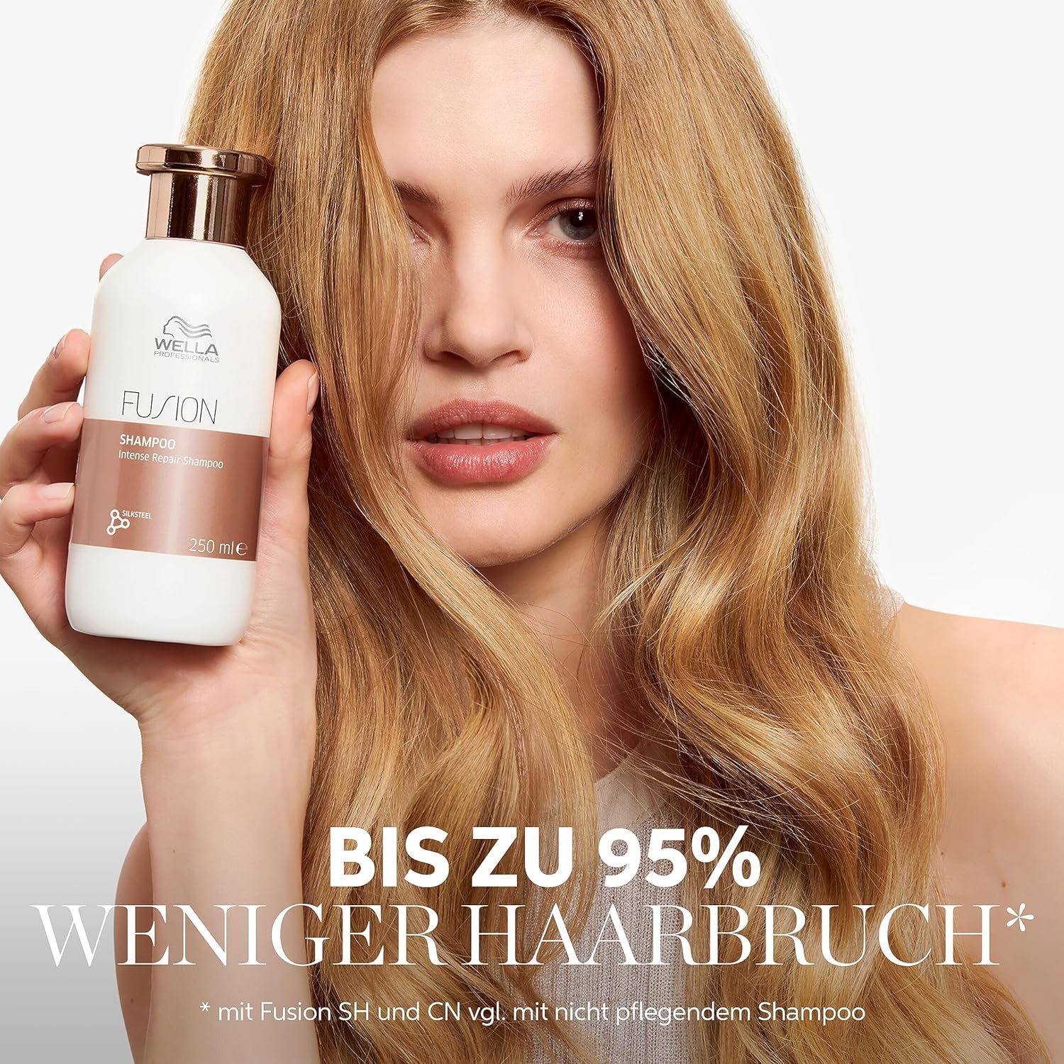 Wella Professionals – Wella Fusion Intense Repair Shampoo – Tiefenreinigungsshampoo – Haarpflege für kaputtes Haar – Haarshampoo für bessere Kämmbarkeit