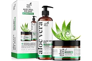 artnaturals Aloe Vera Gel Set – JUMBO 20oz (99% Pure Organic) –...