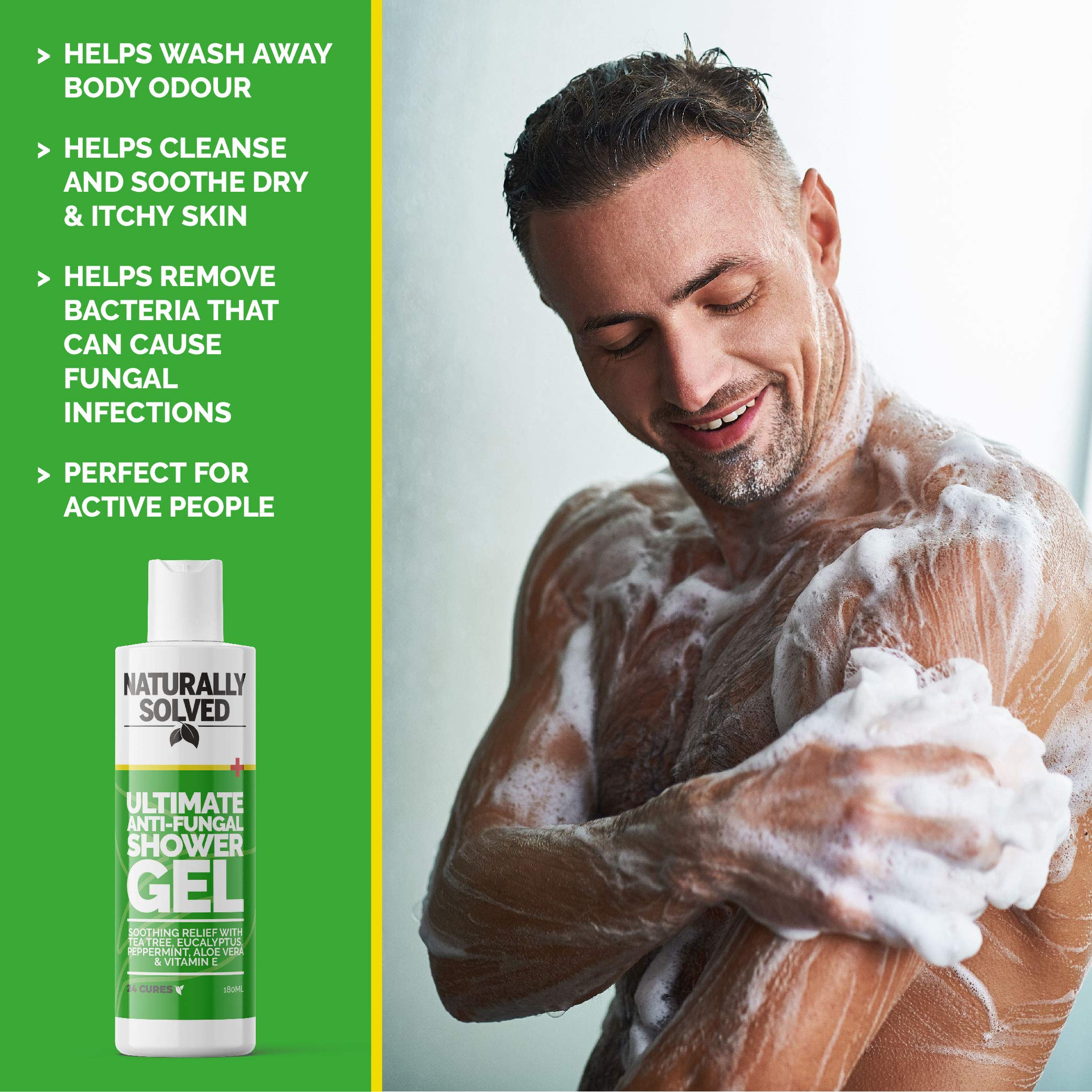 Ultimate Anti Fungal Anti Bacterial Shower Gel with Tea Tree for Fungus