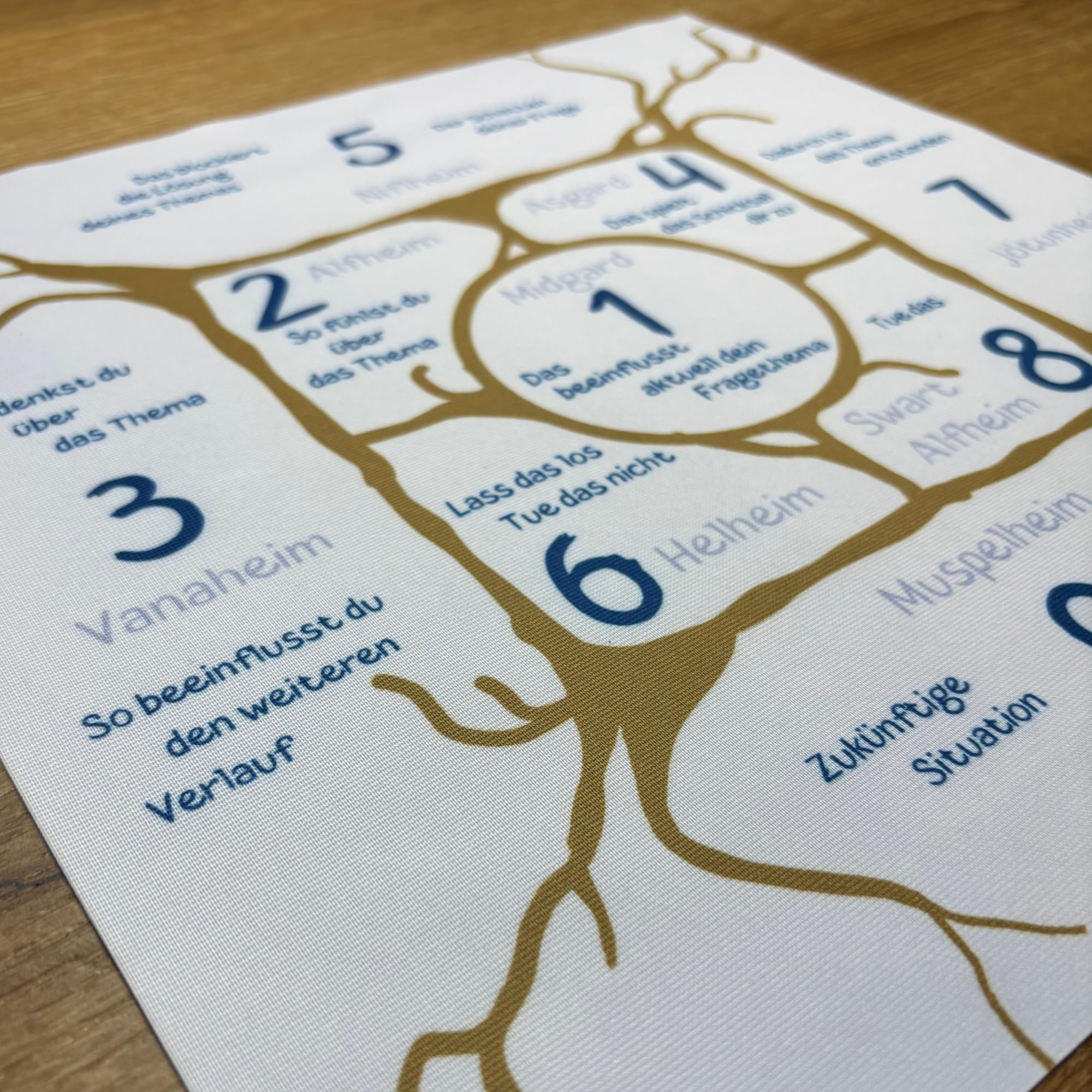 Runen Orakel Set Runenkarten Runentuch und Booklet mini Karten und Tuch