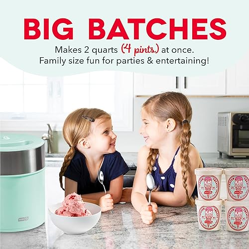 Miniatura 2 de Dash Máquina de helados y helados de lujo, máquina de postres casera con batido de un solo toque, diseño que ahorra espacio y fácil de limpiar, 2