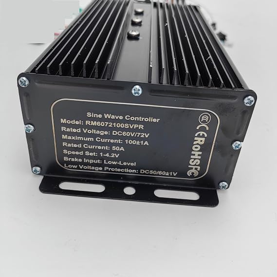 48V / 60V / 72V 3000W-5000W 100A Sine Wave eBike Controller ، 24 MOSFET ، مع / بدون شاشة LCD ، وظيفة تجديد
