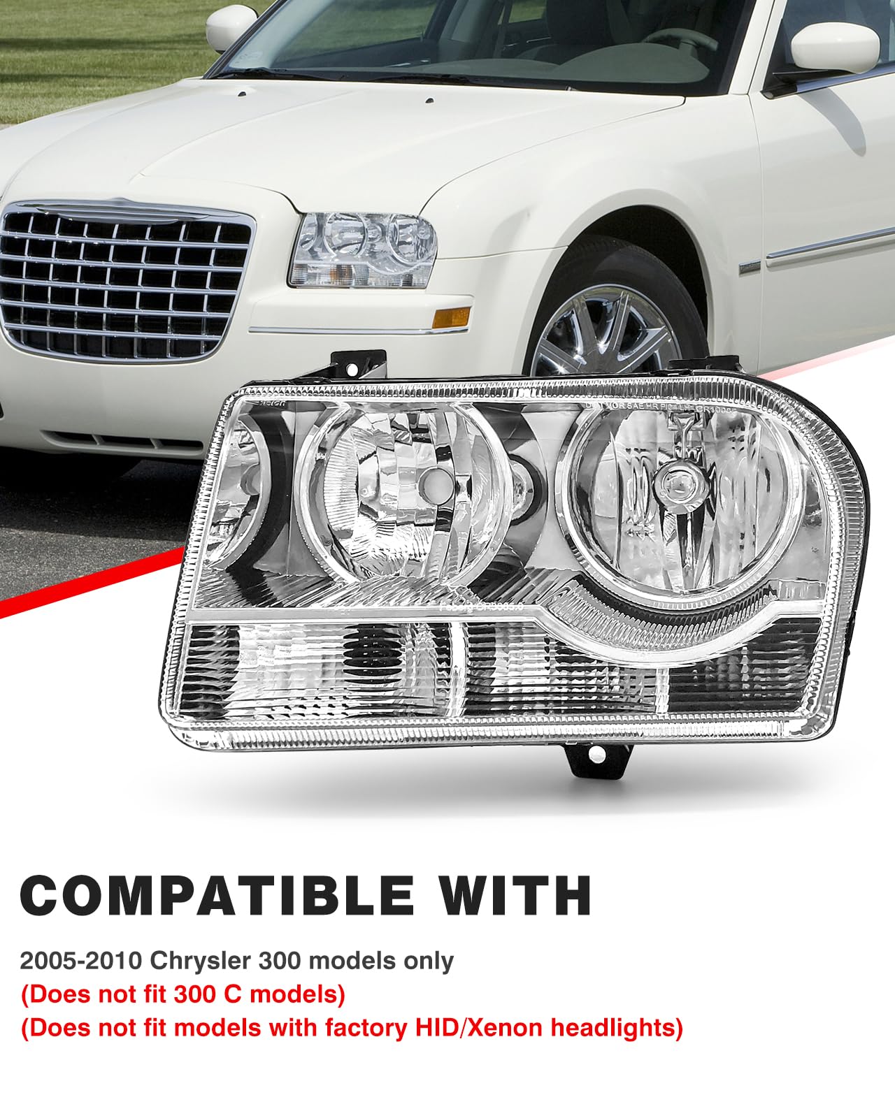 Lincoln Town Car 2003 2004 right passenger headlight-1660