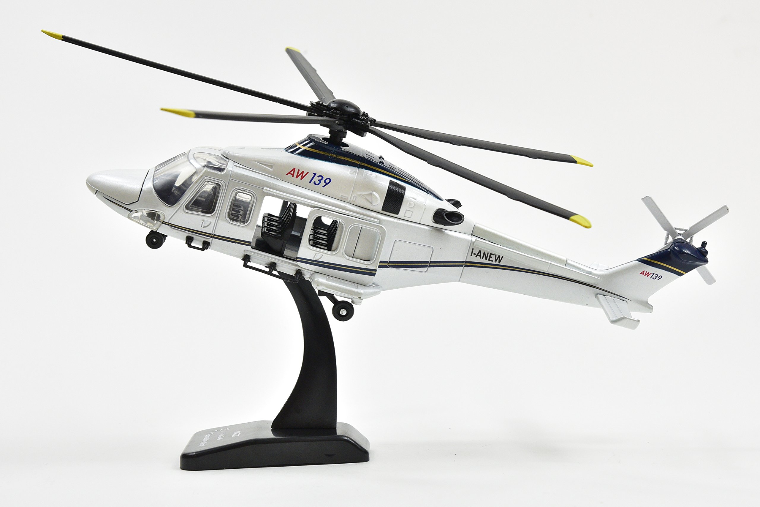 New Ray - 26103 A - Véhicule Miniature - Modèle À L'échelle - Hélicoptère Aw 109 Agusta - Rouge/Blanc - Echelle 1/43