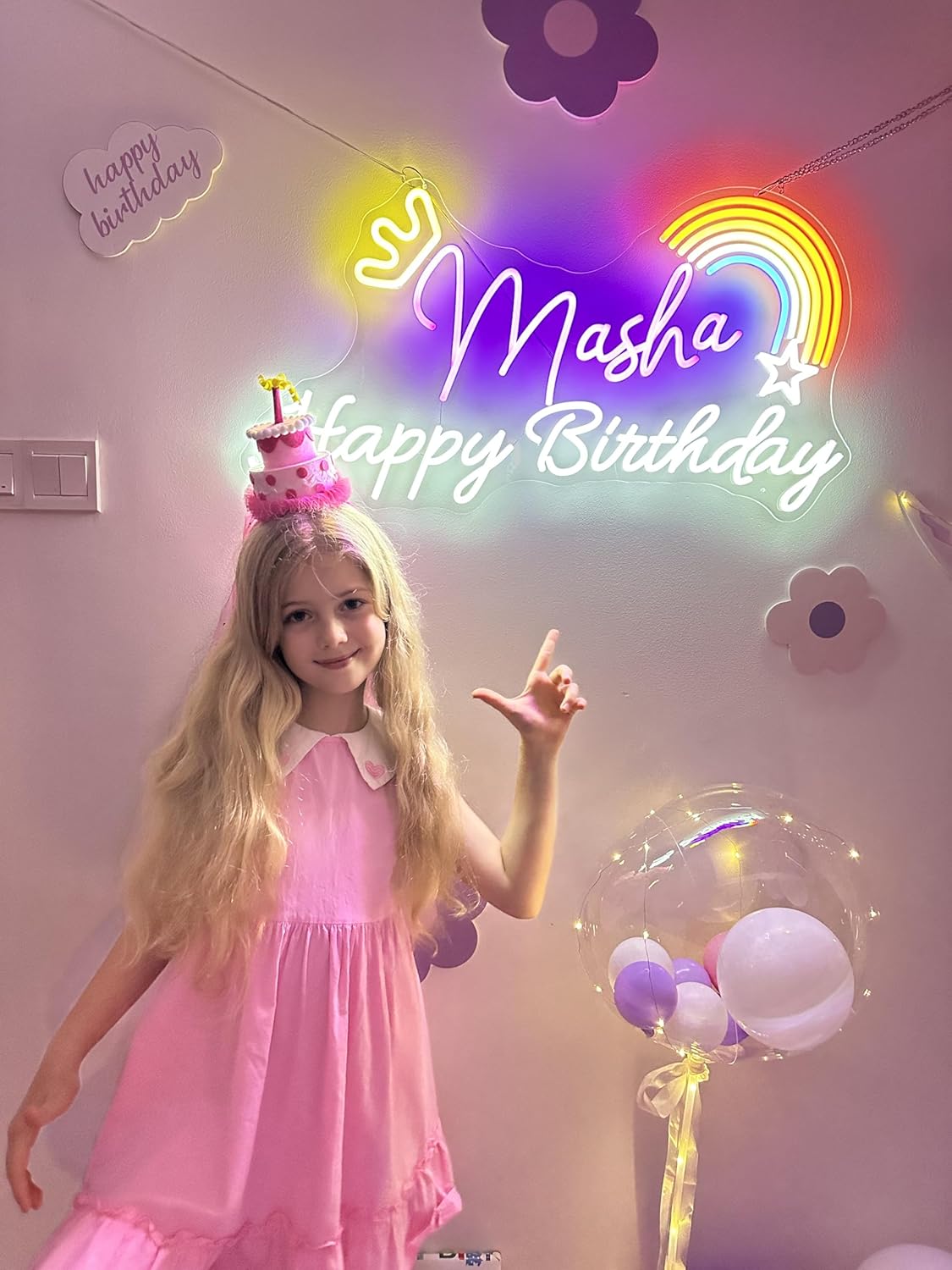 Custom neon signs, customized neon signs for wall decoration, LED lights personalized neon signs for birthdays, families, weddings and bar parties, personalized gifts