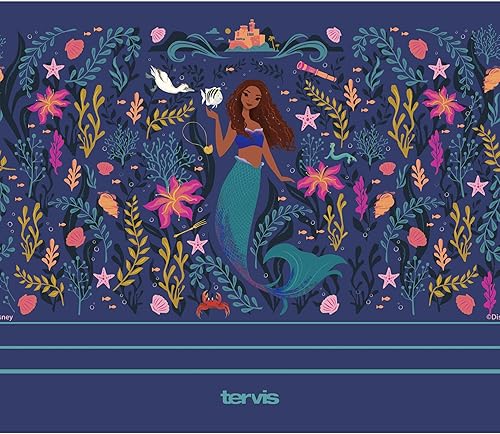 Miniatura 10 de Tervis Disney La Sirenita Ariel Atlantica - Botella de agua de boca ancha, 32 onzas, acero inoxidable