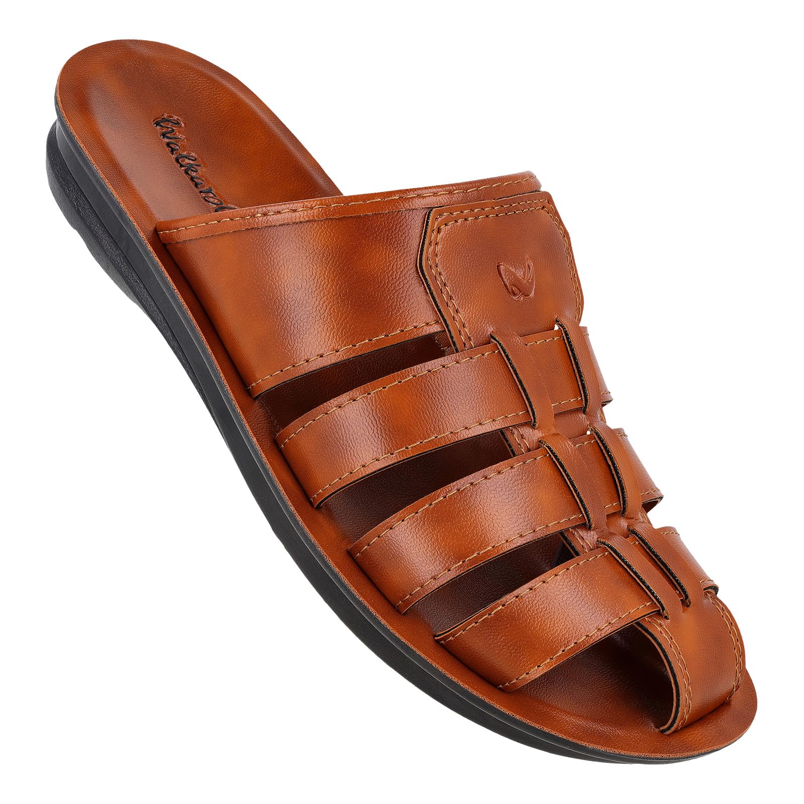 WALKAROO BX1665 Mens Sandals for dailywear and regular use for Indoor & Outdoor - Tan (B0CM5T84T5) Amazon Price History, Amazon Price Tracker