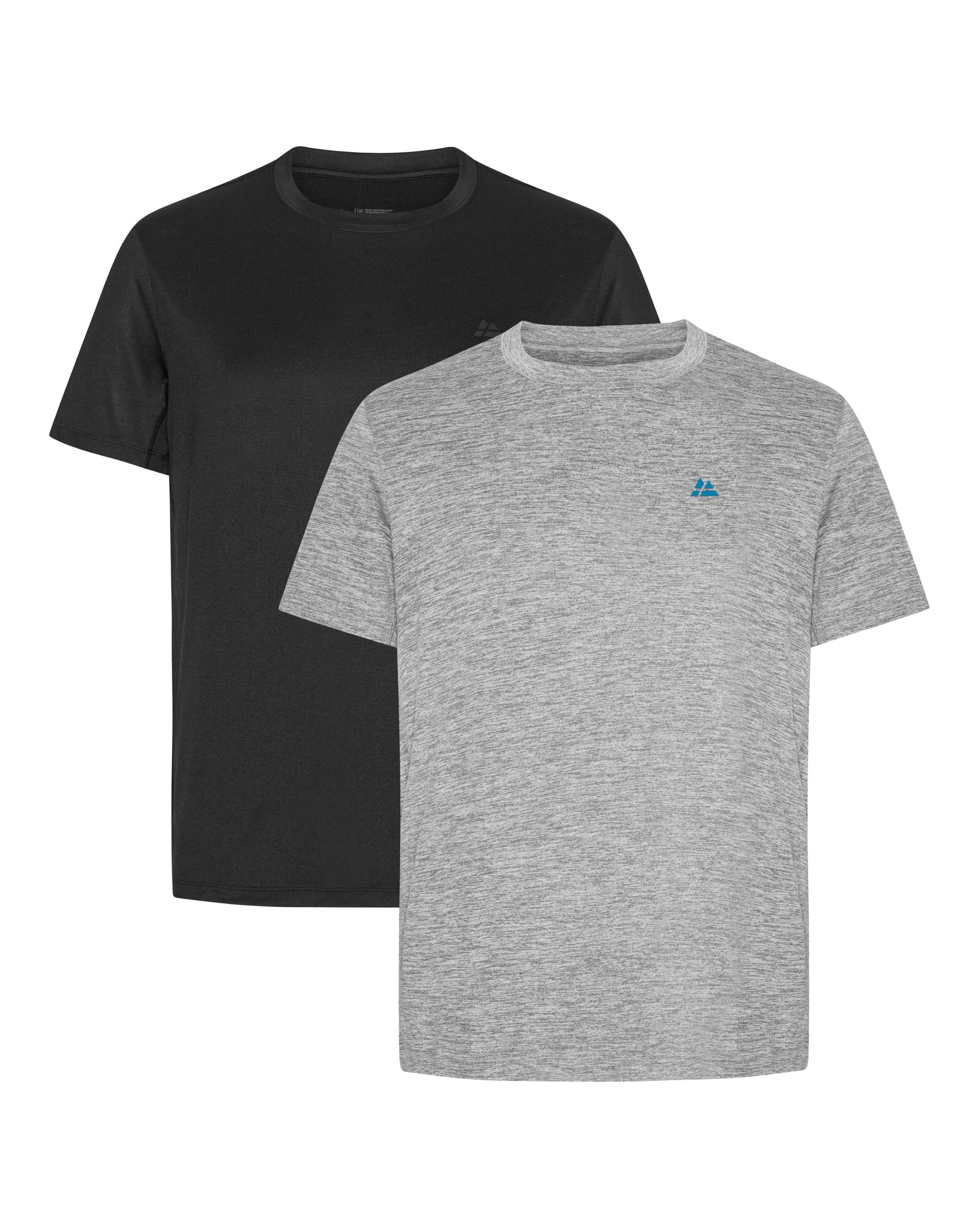 DANISH ENDURANCE Sport Tshirt Herren, Laufshirt, Muskelshirts, Funktionsshirt, Activewear für Männer, Leicht & Atmungsaktiv, 1er oder 2er Pack