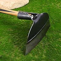Vista 2 de Angoily Cabezal de azada de jardín reemplazable de 9.25 x 5.90 pulgadas, accesorio de herramienta de deshierbe de acero resistente para aflojar