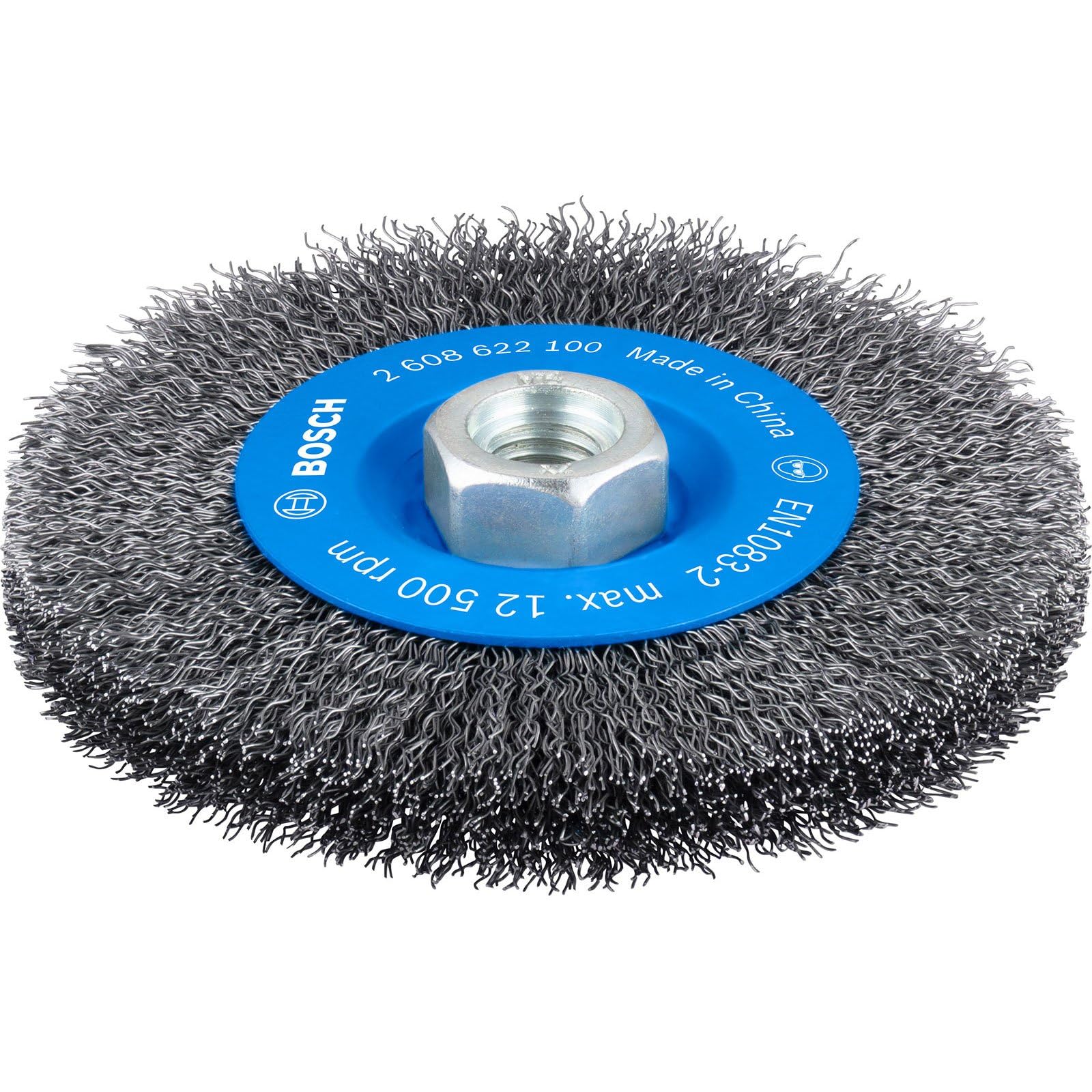 Bosch Bosch 1x PRO Steel Longlife Wire Wheel, Crimped Wire for Small Angle Grinder and M14 Thread (for Steel, Ø 115 mm, Professional A