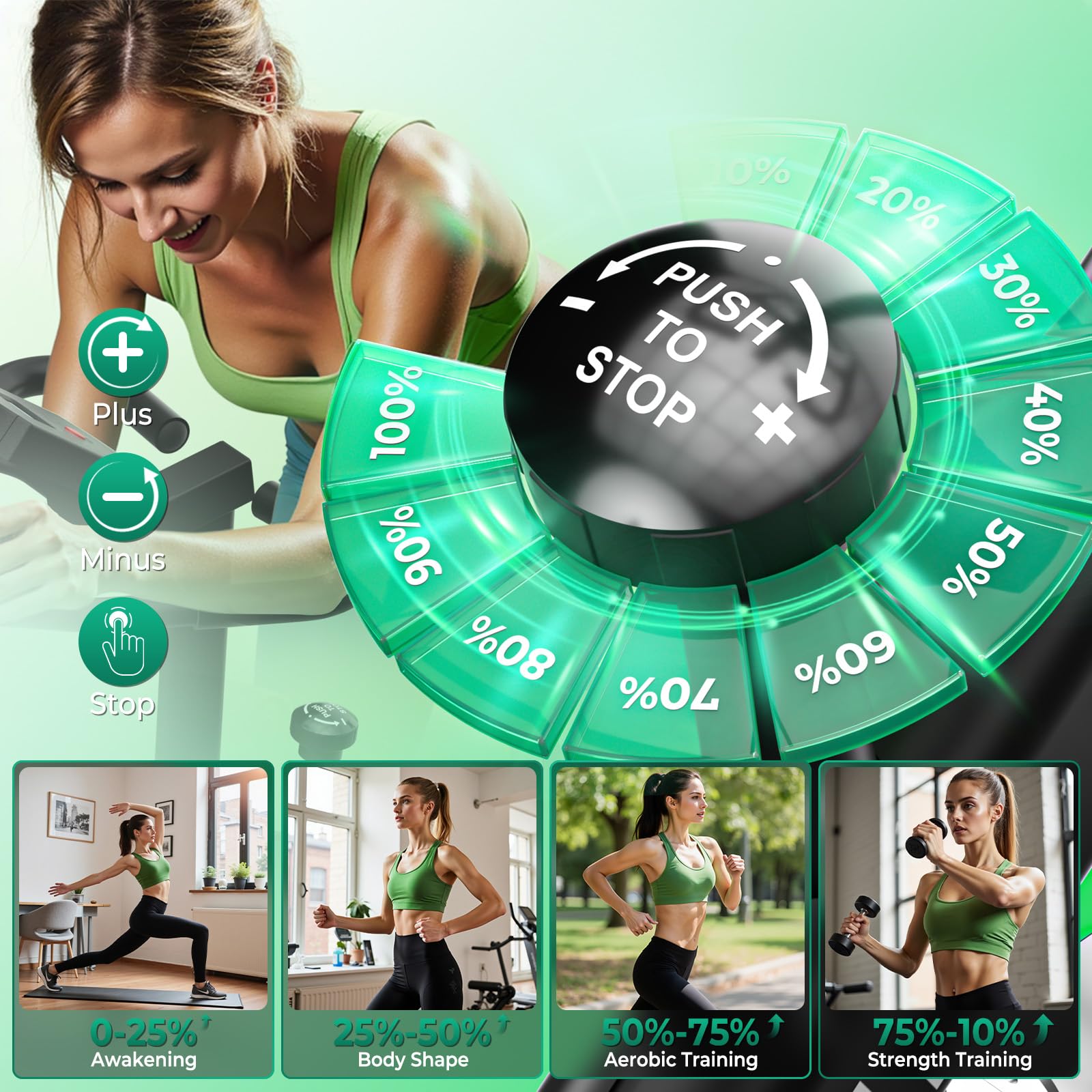 ONETWOFIT Cyclette da Casa, Spin Bike Resistenza Magnetica Regolabile(0-100%) Volano da 15kg, Portata 150kg con Display LCD, Supporto Tablet e App