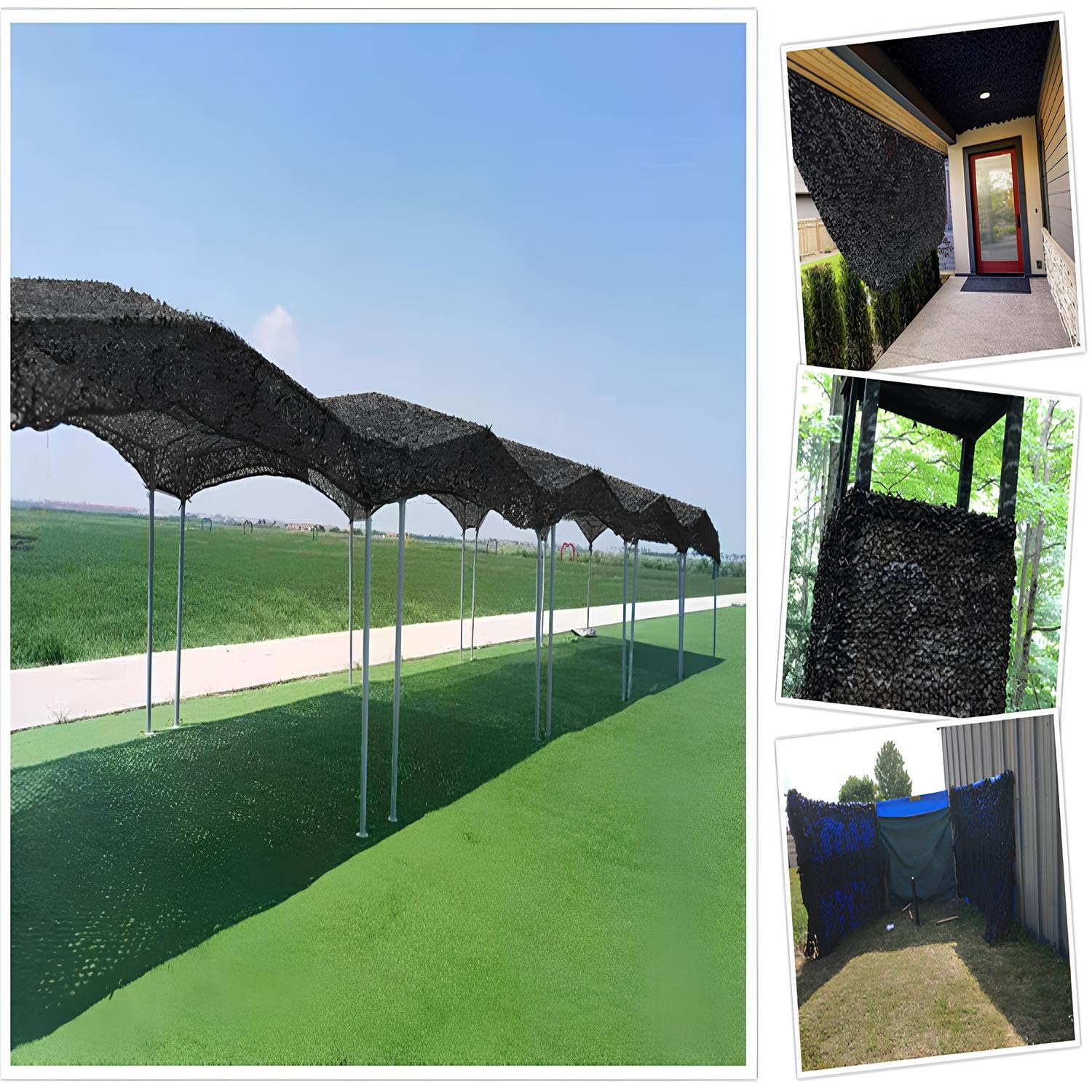 Czarna siatka nylonowa, | Do stojaków na drzewa, pokrowców na samochody i dekoracji. Lekka siatka nylonowa.(5*10.0m/16.4*33FT)