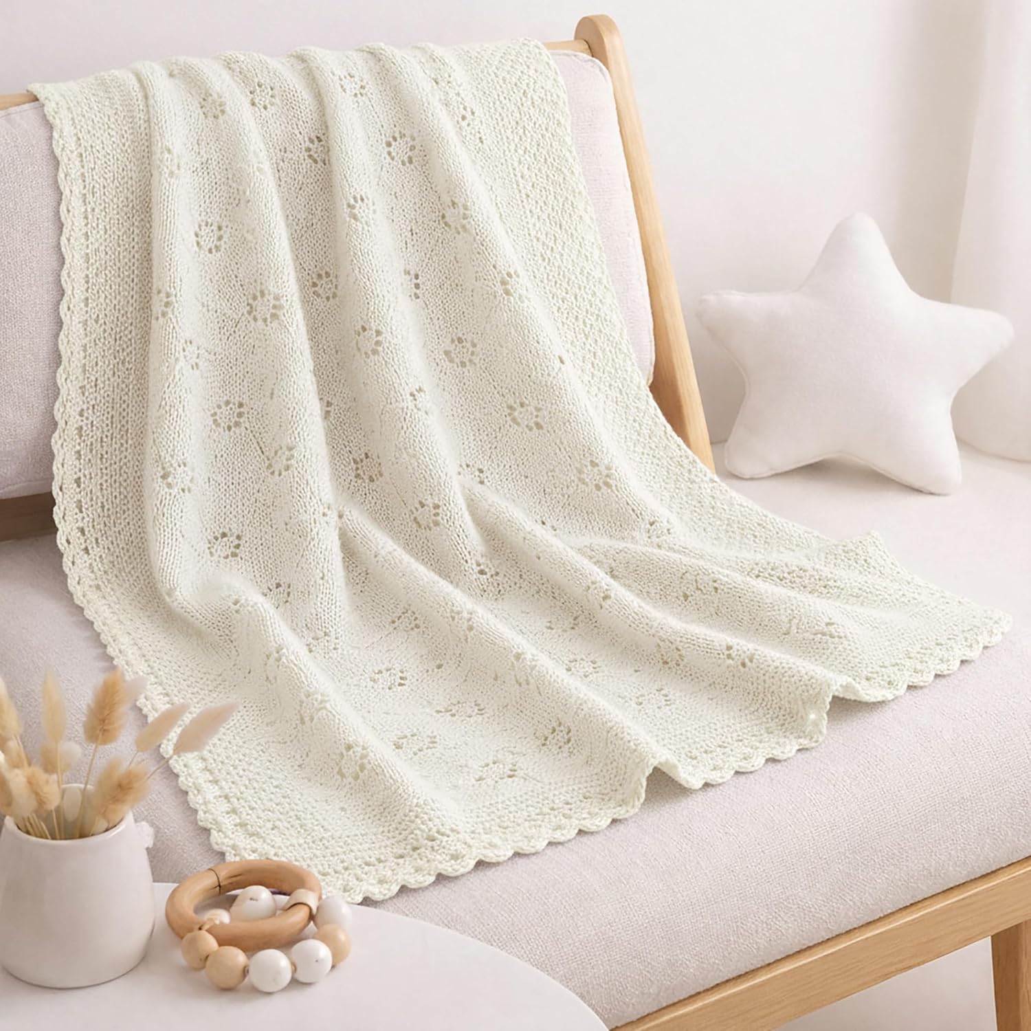 2-Pack 100% Merino Wool for Kids Natural Yarn with Aloe Vera for Knitting and Crocheting Baby Soft Made in Italy 3.6 oz. 372 yds (White - 978, 2)