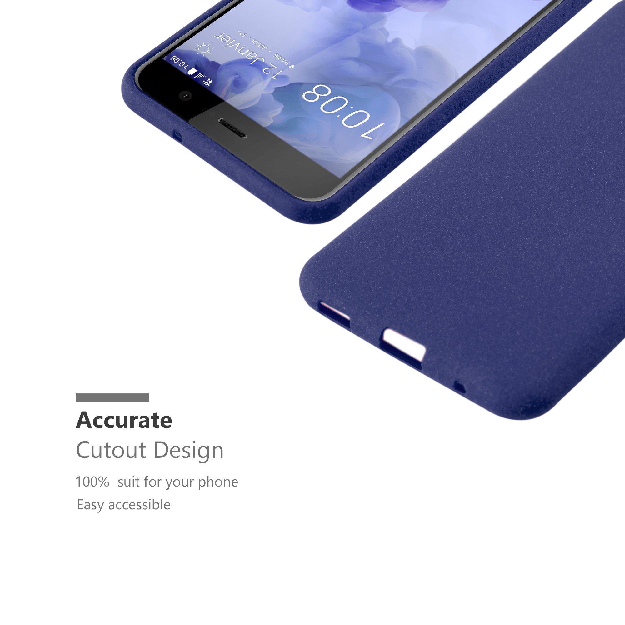 Cadorabo Cover HTC U PLAY Grigio - Protezione Silicone per Famiglia