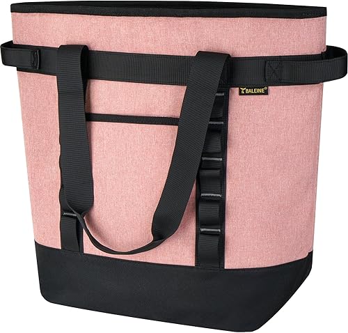 BALEINE Bolsa térmica térmica de alta resistencia plegable suave, bolsa de comestibles portátil con aislamiento térmico, bolsa aislada de viaje,