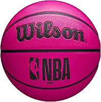 WILSON NBA DRV Basquete ao ar livre com bomba - rosa, tamanho 15-72 cm