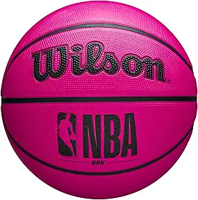 WILSON NBA DRV Basquete ao ar livre com bomba - rosa, tamanho 15-72 cm