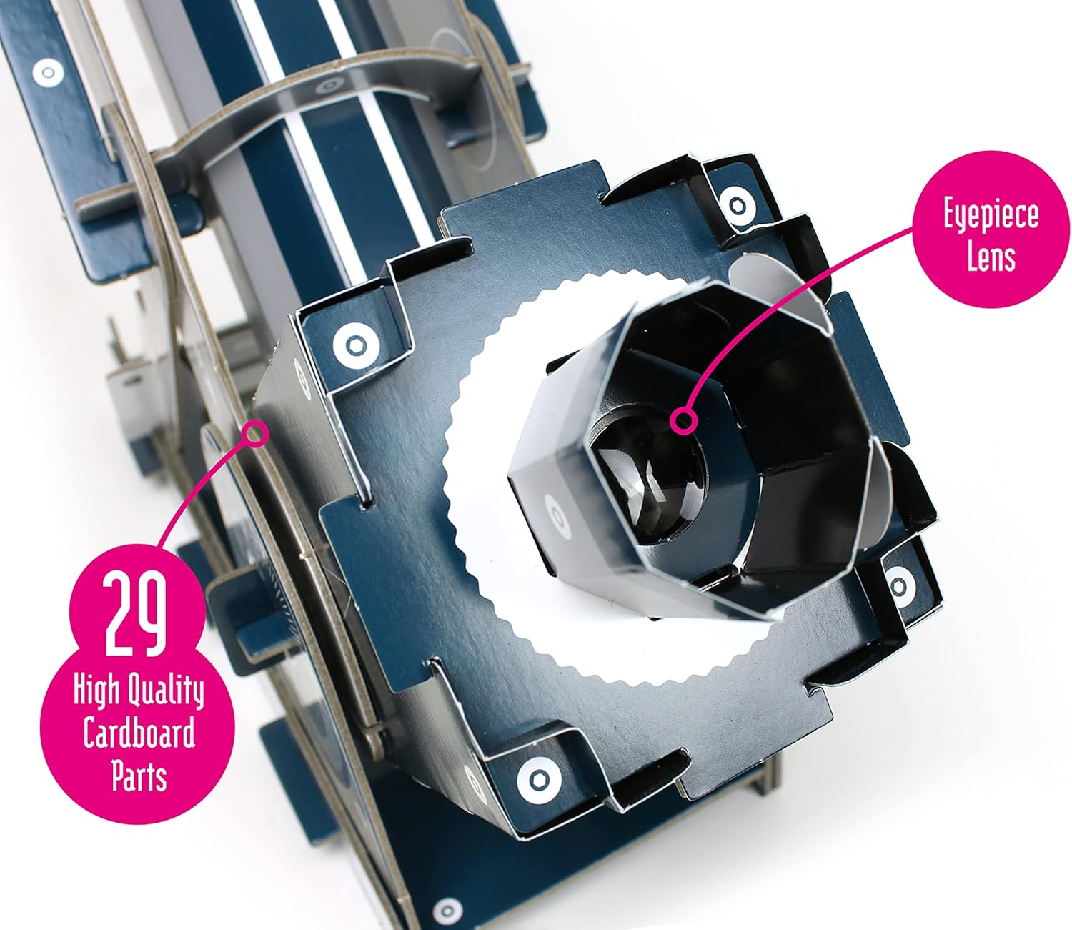 Build Your Own Working Telescope | Create a Fully Functioning Stargazing Refactor Cardboard Telescope | For Kids Ages 8+ |16x Magnification | Sustainable Slot Together Kit | As Seen on the Gadget Show
