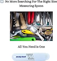 Vista 5 de Adjustable Measuring Spoon All-in-One Sliding Measuring Scoop for Preparing Baking Cooking Kitchen Utensil has 1 Teaspoon, 1.5 tsp, 2 tsp, 2.5 tsp