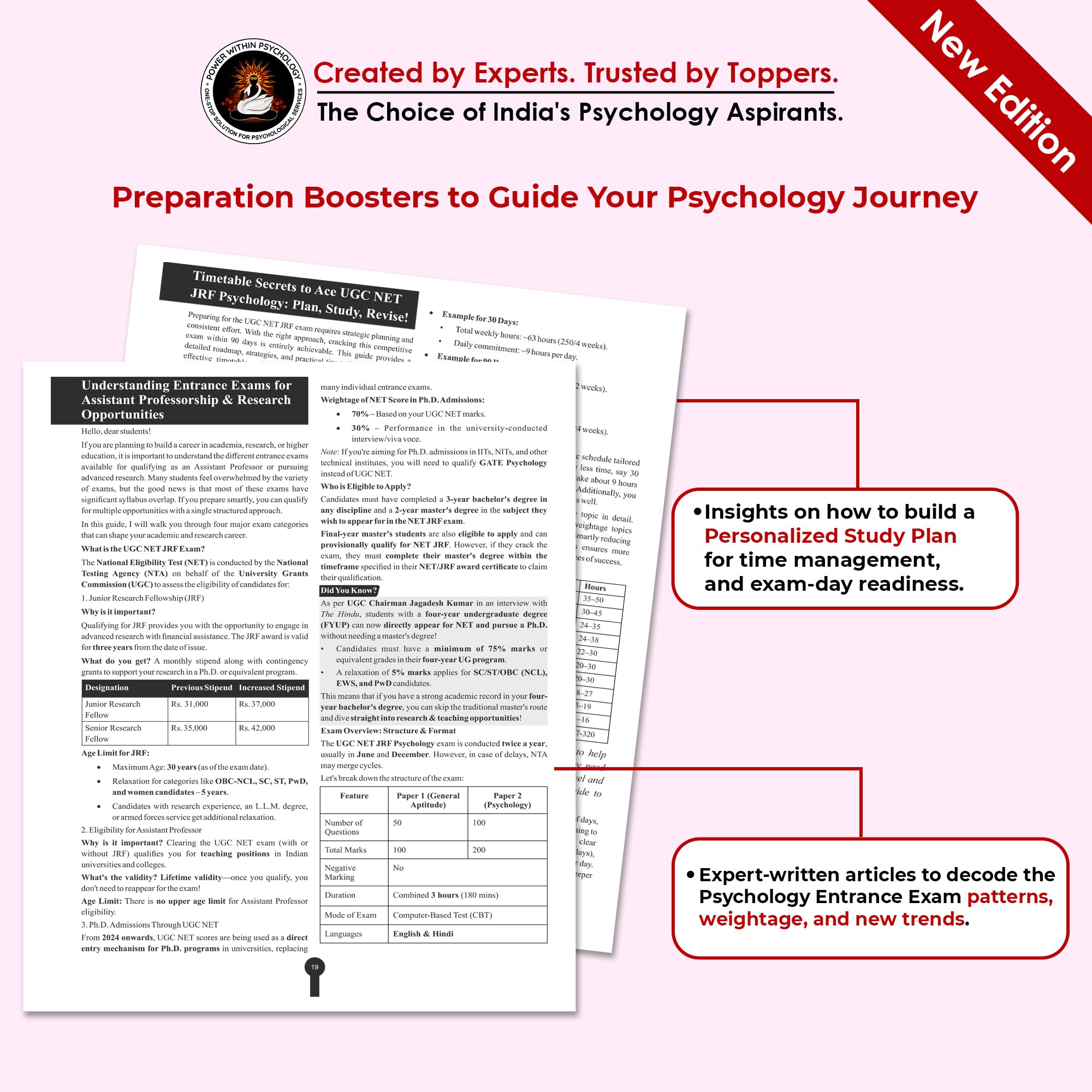 PWP NTA UGC NET JRF Psychology 2026 - Paper 2 Preparation Book - Also useful for PhD / SET / GATE / UPHESC (Complete Syllabus with MCQs Question Bank included) - New and Updated Edition 4 (2026) 1