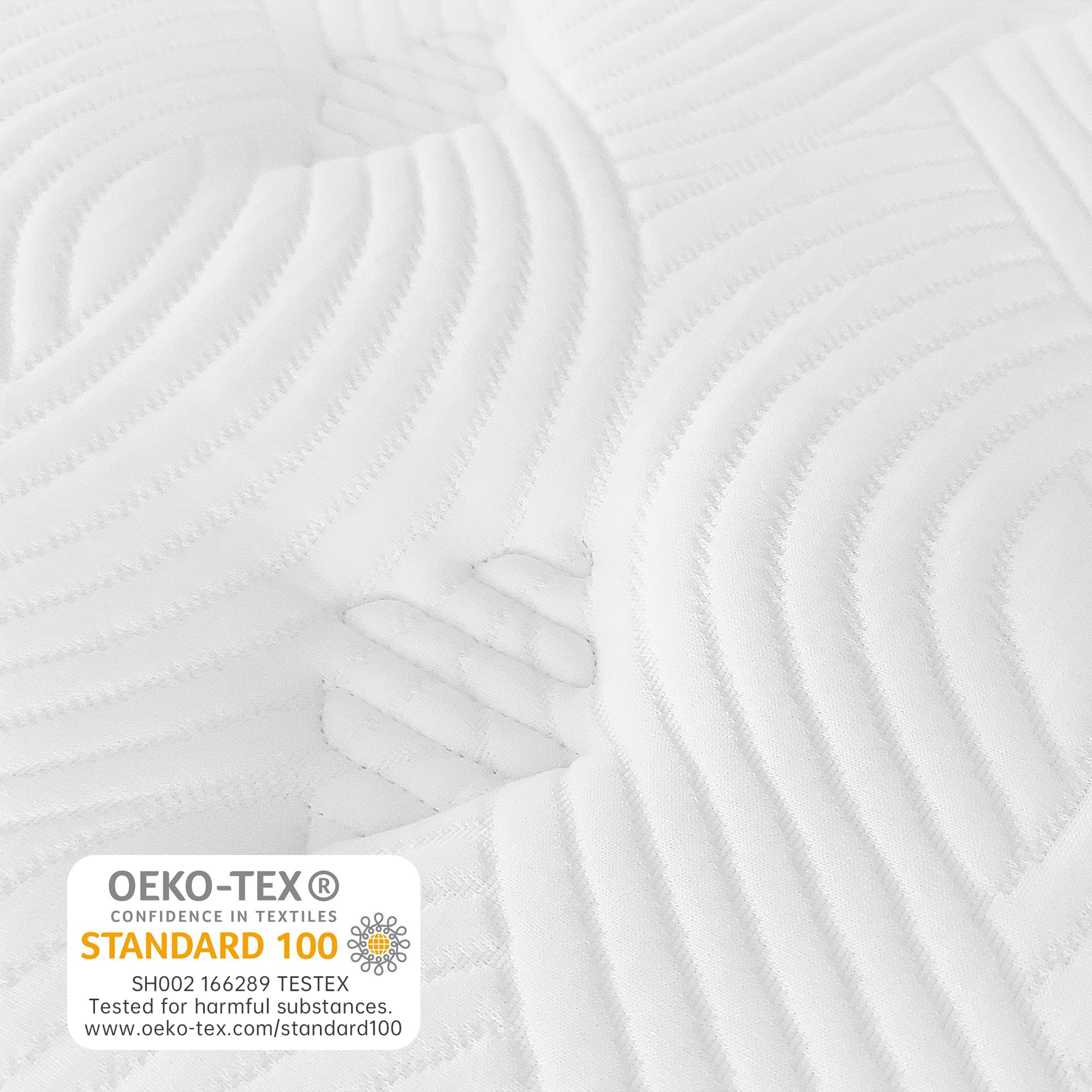 TeQsli Gel Federkernmatratze 140x200 cm Höhe 25 cm Gel Memory Schaum Taschenfederkernmatratze für Druckentlastung, Orthopädische & Ergonomische 9-Zonen Matratze H3, Öko-Tex & CertiPUR Zertifiziert