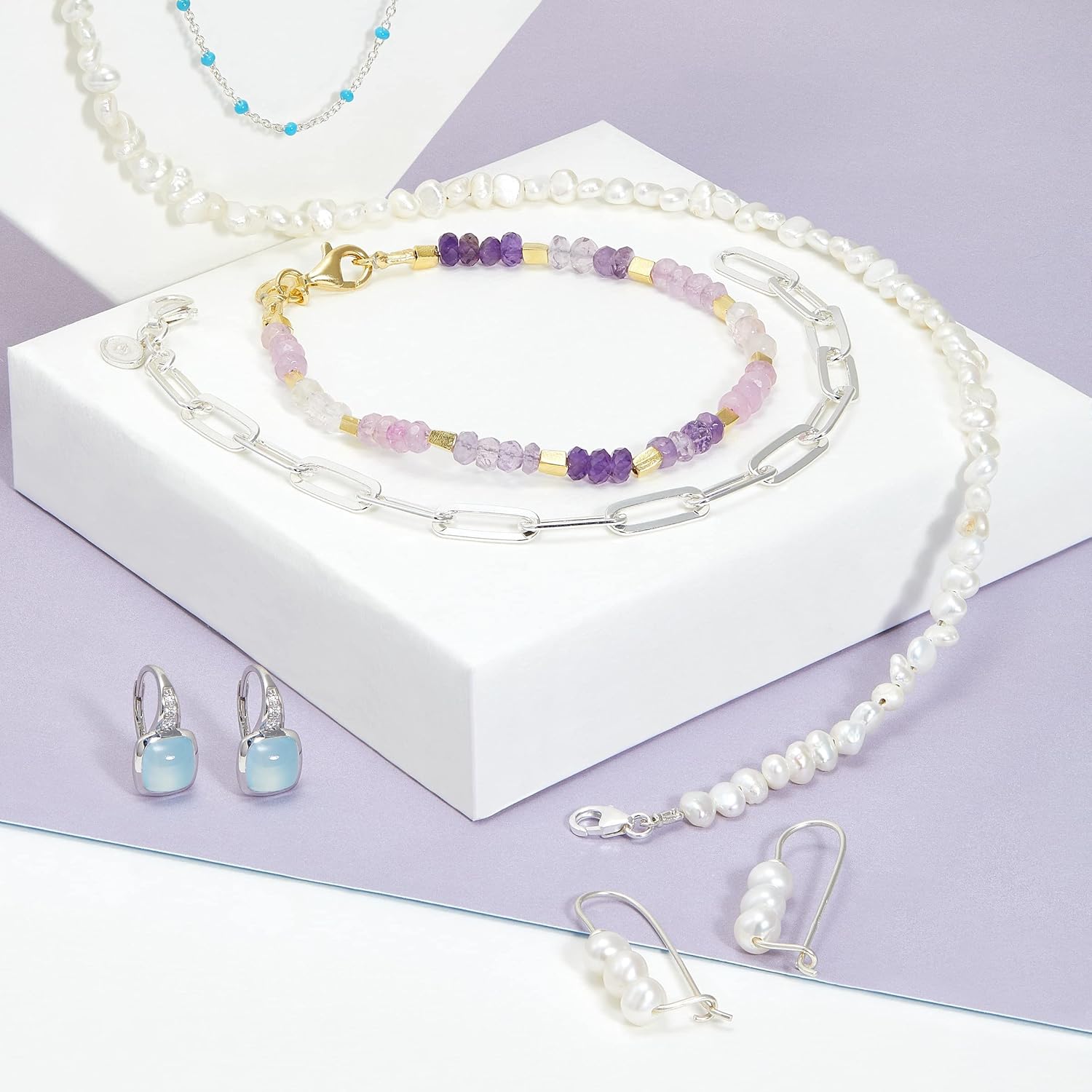 Silpada 'Double Take' Chalcedony Drop Earrings in Sterling Silver - Image 8