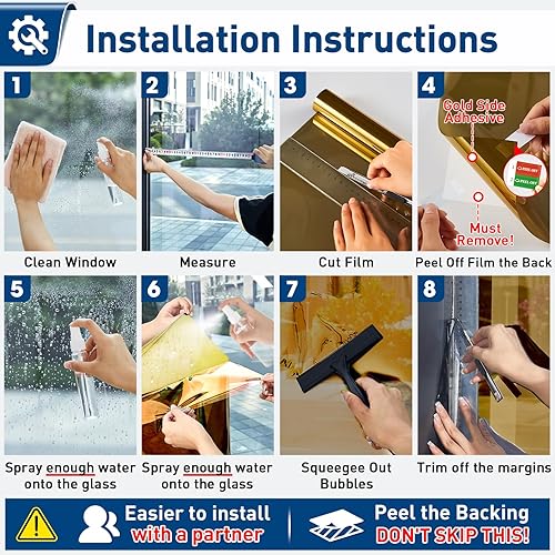 Vista 40 de Coavas - Película de privacidad para ventana no adhesiva, película translúcida de aves para ventana, película estática, adhesivos de ventana