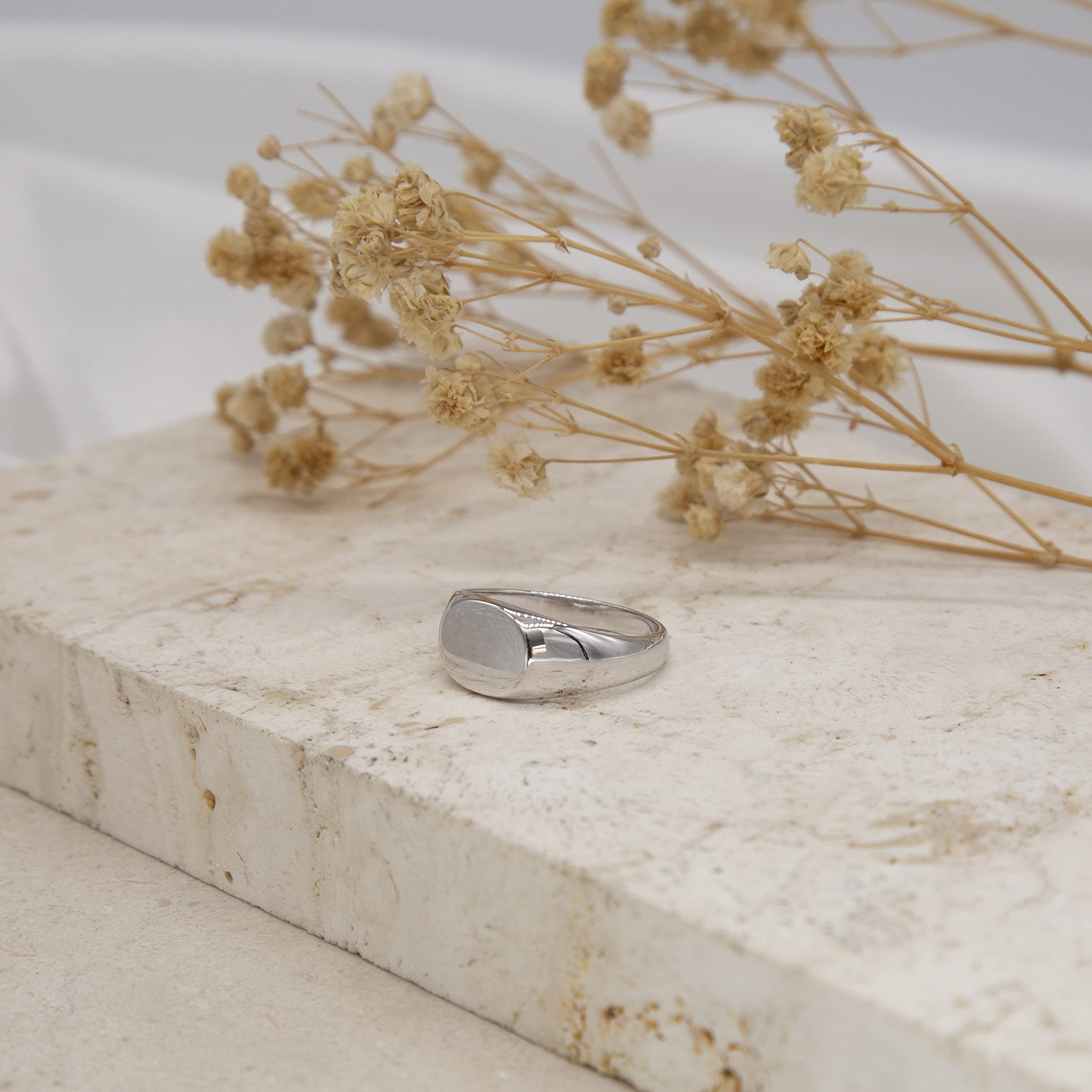 Tuscany Silver Unisex Siegelringe 925 Sterlingsilber Silber