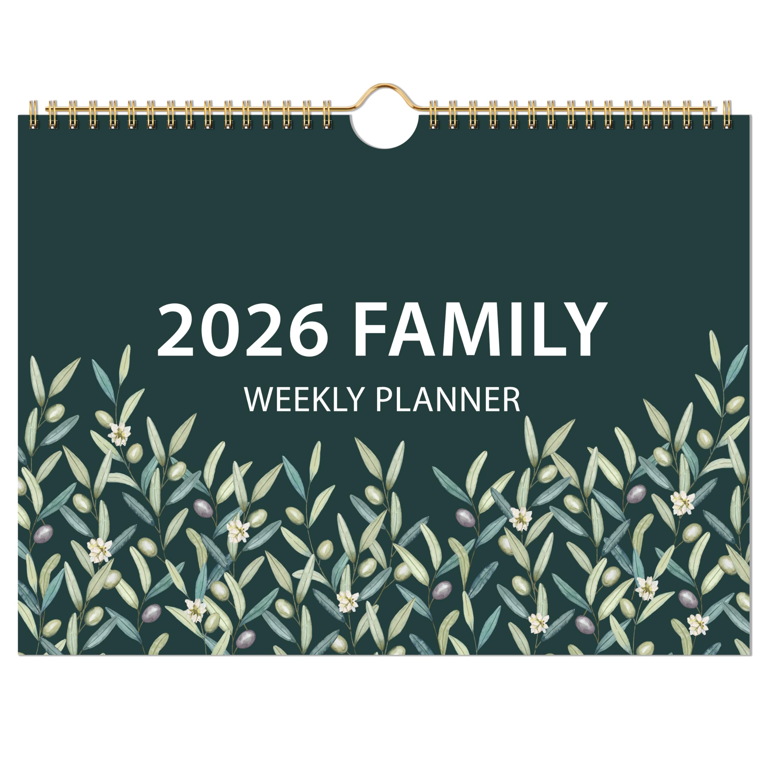 2026 Family Calendar - 2026 Calendar from January 2026 - December 2026, 2026 Family Planner UK with 6 Columns Layout, To-Do & Shopping Lists, Inner Pocket, 32 x 23 cm, Great Weekly Household Planner