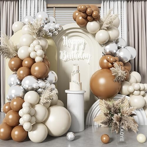 Miniatura 18 de Kit de arco de globos rosa y blanco, guirnalda de globos de doble relleno rosa pastel blanco marfil, globos blancos crema con 3 globos transparentes