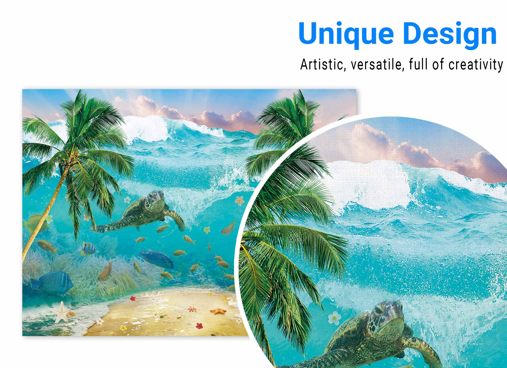 海の画廊「孤島の椰子」 木島 務 『風景』 油彩画 - 北海道画廊