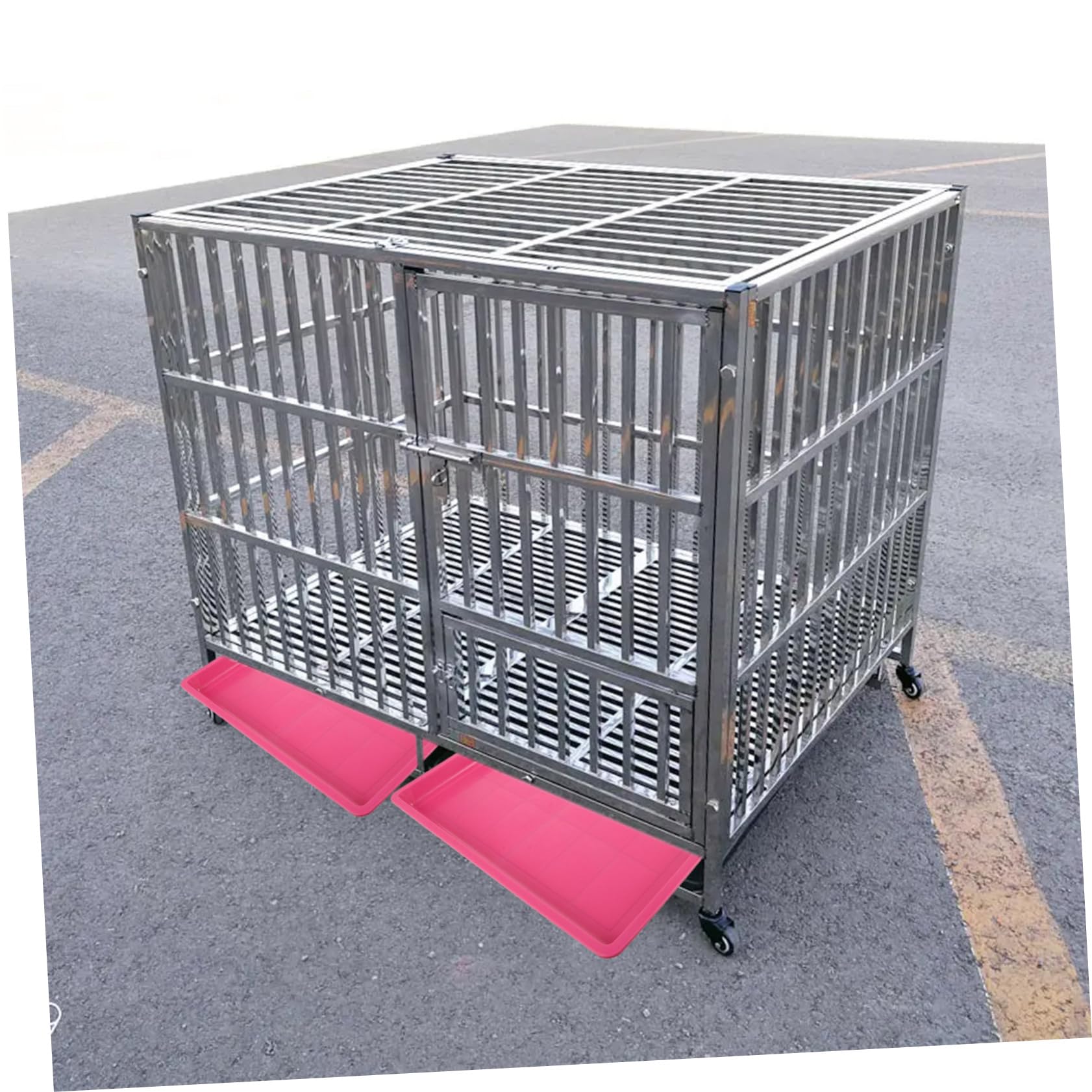 TOYANDONA Vassoio Inferiore per Gabbia in Plastica per Animali Domestici, Sostituzione Resistente e Stabile, Design Semplice e Linee Morbide, per Casa e Giardino
