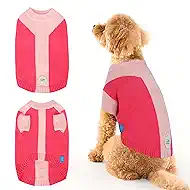 Pet Sweaters for Dogs Boys and Girls,Round Neck Pullover Dog Sweater,Dog Clothing,Knitwear Pet Clothes,Pet Clothing,Fit for Different Seasons and Kinds of Dogs(Pink XL)