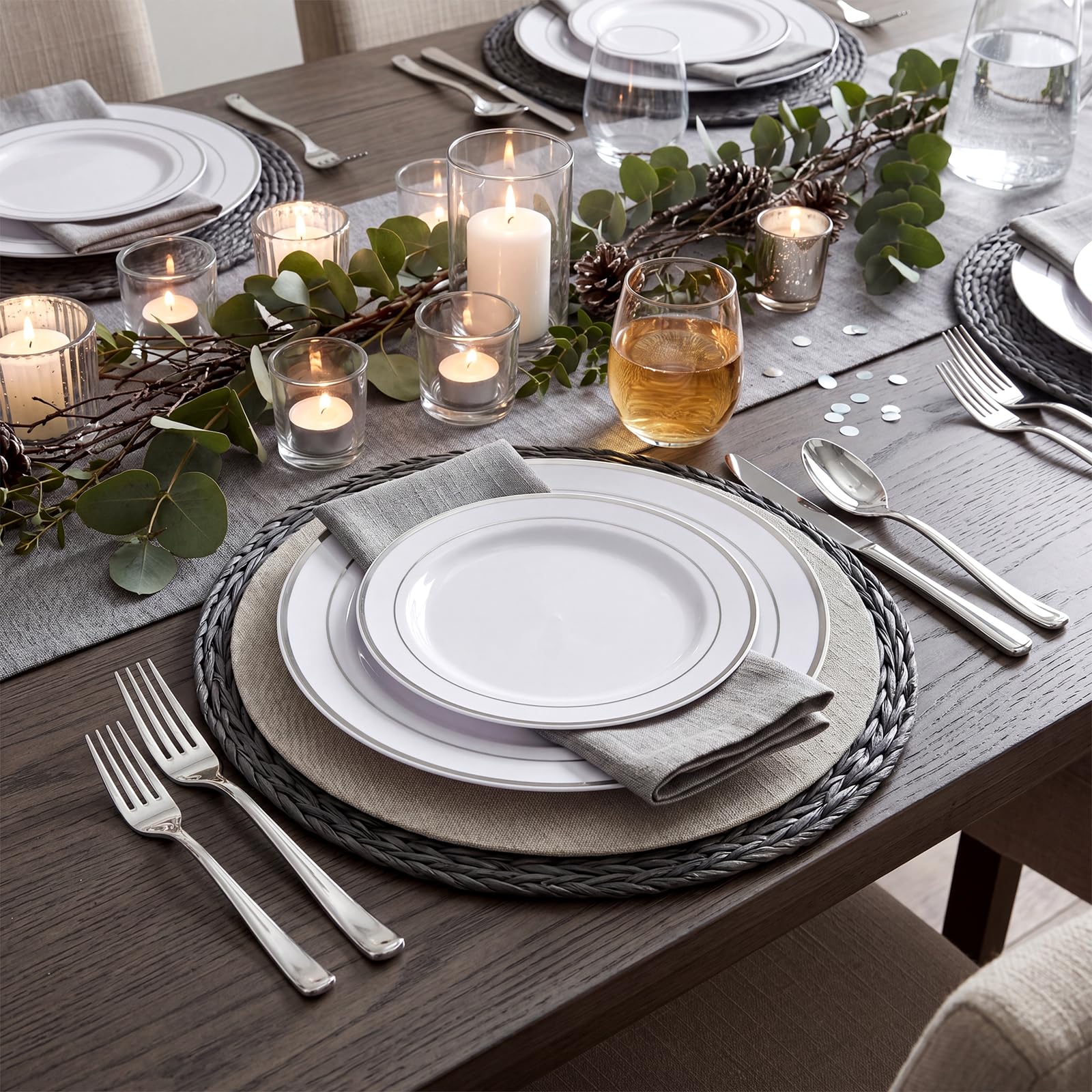 Disposable Plates - Dinner & Dessert Set -5