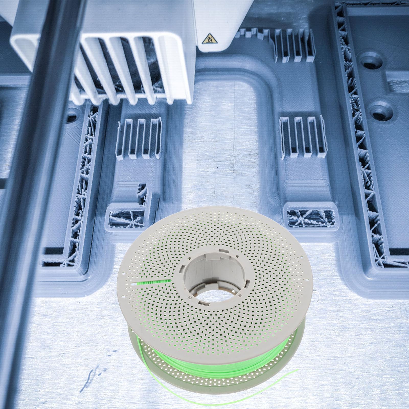 INOOMP Filamento Verde para Impresora 3d Función Luminiscente, Material Abs y Petg, Suministros Versátiles para Proyectos Creativos de Impresión 3d
