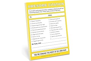 Knock Knock Awesome Citation Nifty Note Pad