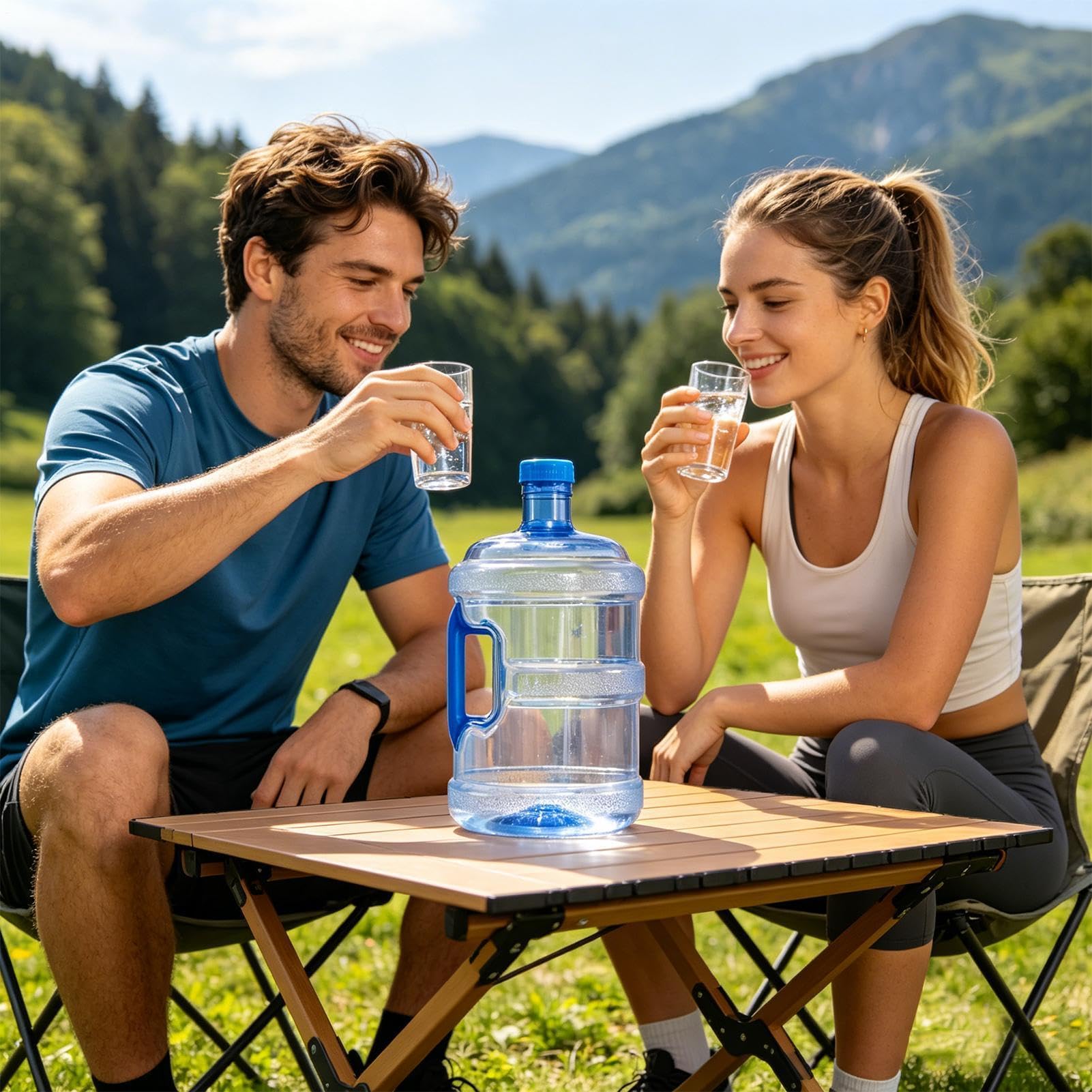 Botella de Agua Botella de Gran Capacidad a Prueba de Fugas | Garrafón de Un Galón Vacío para Beber al Aire Libre, Gimnasio, Deportes, Pesca, Campistas, Senderismo